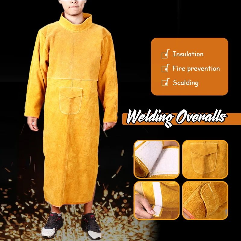 Cowhide Leather Anti-scalding  - Leatherwork Apron recension och pris