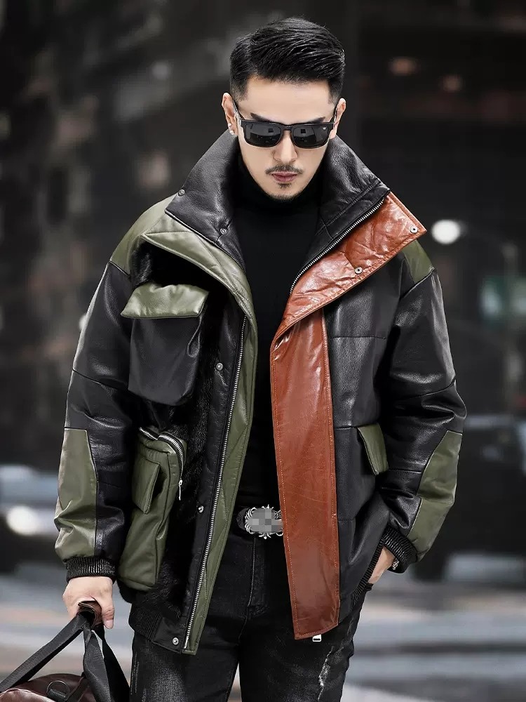 Big Pockets Work Down Jacket M - Leather Work Jacket Mens recension och pris