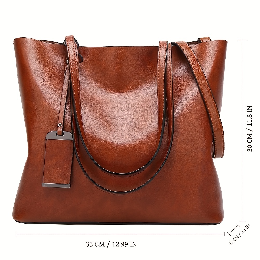 Fashionable Classic Retro Leat - Leather Work Handbags For Women recension och pris