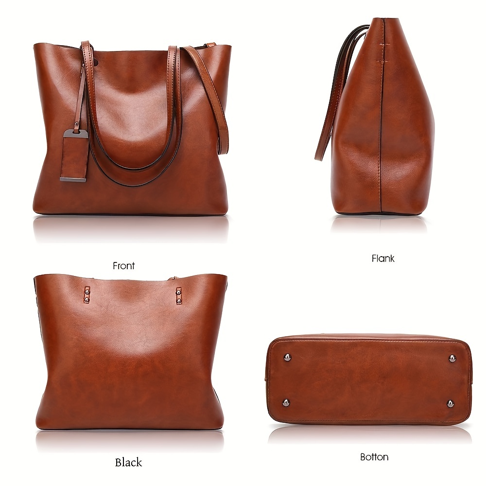Fashionable Classic Retro Leat - Leather Work Handbags For Women recension och pris