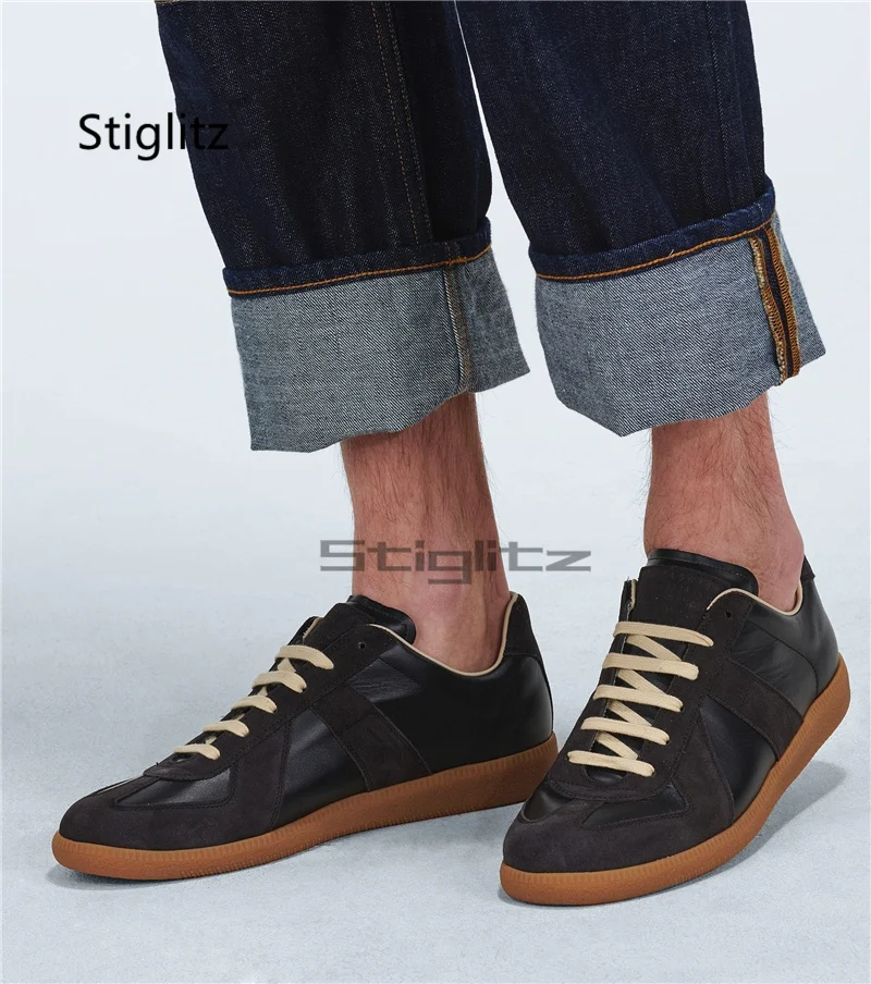 Lace Up Flats Casual Sneakers  - Leatherwork Training recension och pris