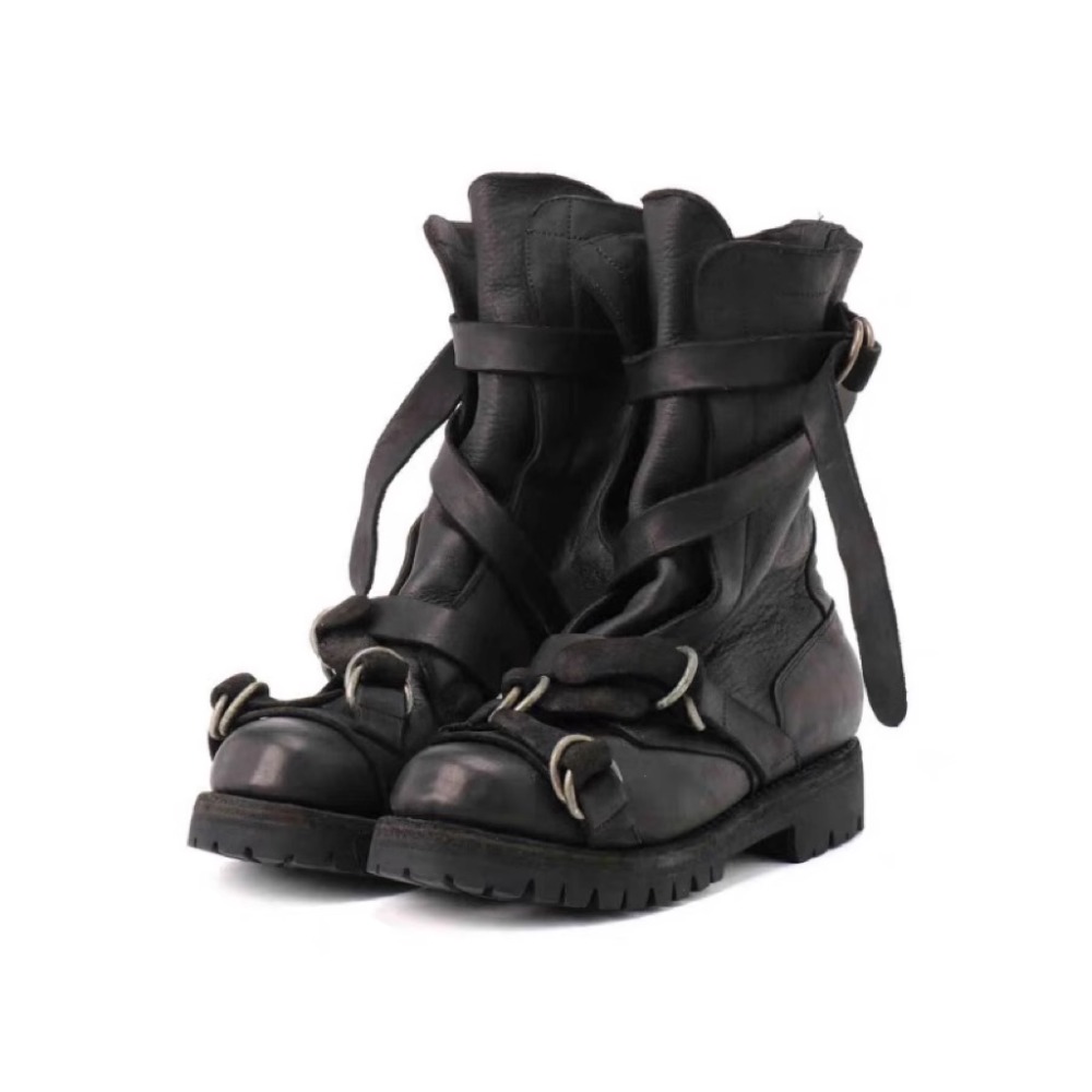 Men's Leather Motorcycle Boots - Leatherwork Belt recension och pris