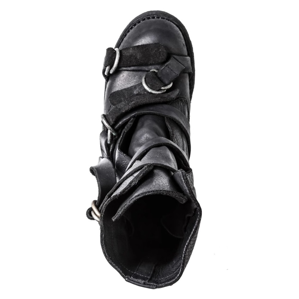 Men's Leather Motorcycle Boots - Leatherwork Belt recension och pris