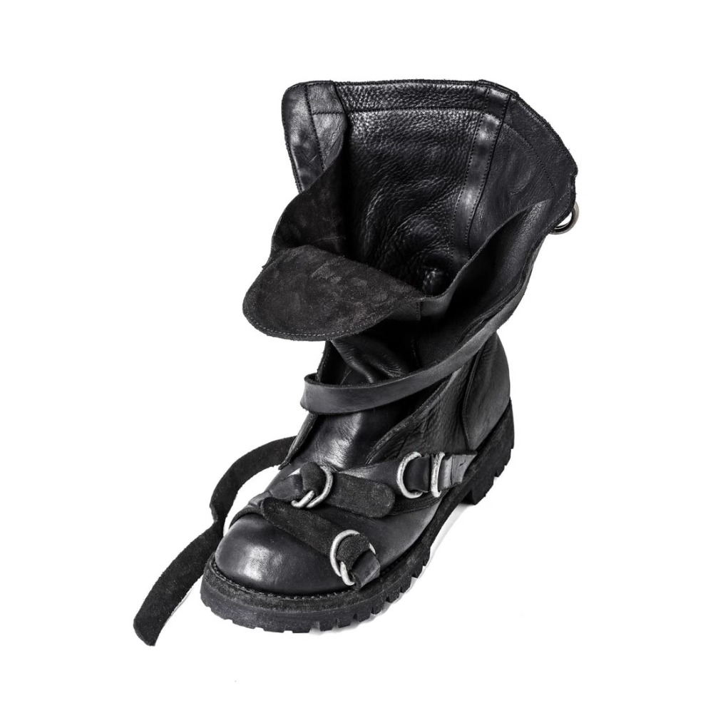 Men's Leather Motorcycle Boots - Leatherwork Belt recension och pris
