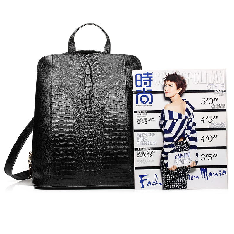 Zency Women's Crocodile Leathe - Leather Work Bag Laptop recension och pris