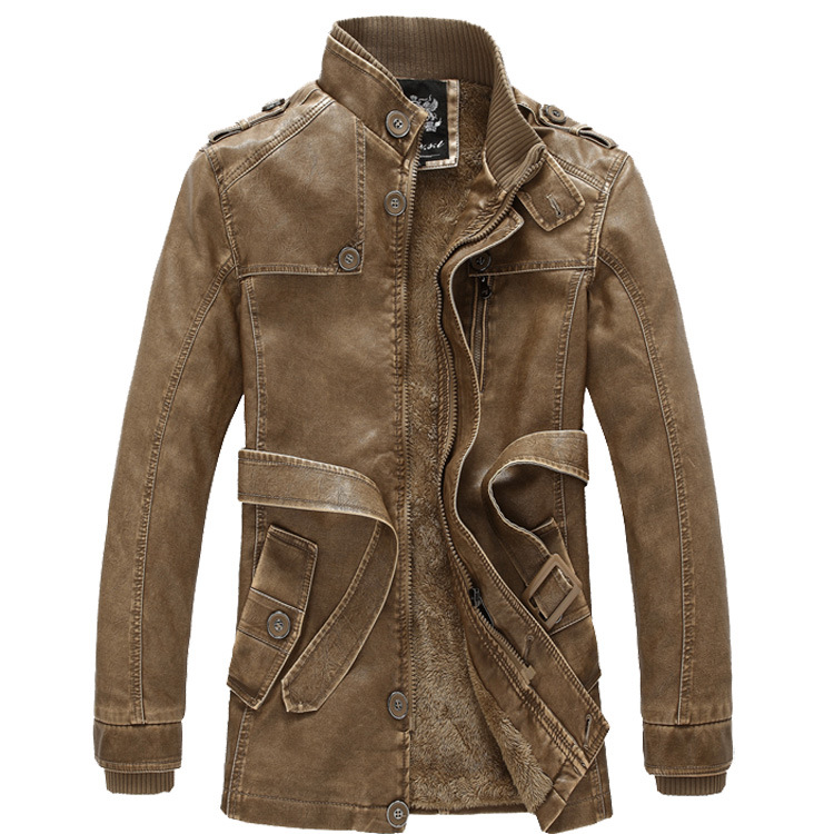 Autumn Motorbike Jacket Men's  - Leather Work Jacket Mens recension och pris